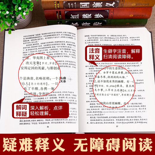 中国四大名著全套原著正版精装完整珍藏版三国演义水浒传西游记红楼梦典藏版儿童小学生高初中生青少年版文言 【684页完整版】水浒传