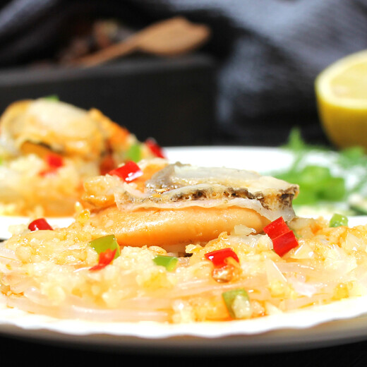 Fuhaijin Garlic vermicelli scallops net weight 1.6Jin Jin equals 0.5kg 12 large scallops seafood hot pot barbecue ingredients fresh