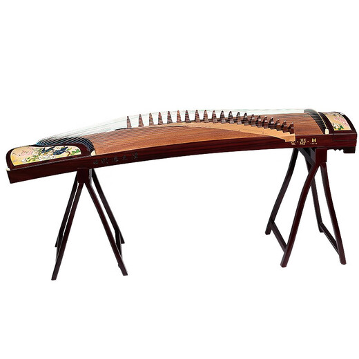 Dunhuang brand Dunhuang Guzheng LM698PQ joint model Chunhua Qiushi specially selected broadleaf yellow sandalwood professional playing collection model LM698PQ joint model (flowers bloom like golden)