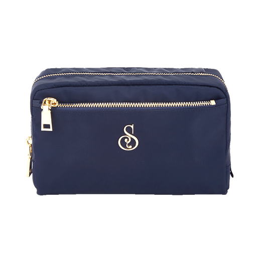 Diversity House Cosmetic Bag Women's Portable Storage Bag Travel Toilet Bag Liner Bag Lipstick Bag Men's Business Trip Waterproof Black/Small 16*7*9cm