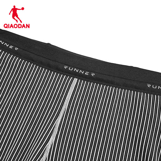 Jordan Feiying sweatpants men's running pants men's breathable elastic quick-drying track and field marathon compression tight semi-elastic pants black/shark gray/Jordan white L