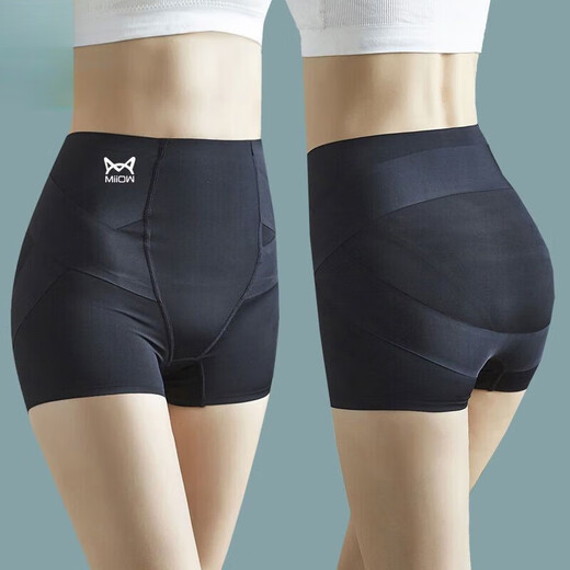 Hohe Taille der Katzenleute, Bauchdichte Hüfthebeunterwäsche für Frauen-Taillen-Do-Tight-Boxer-Shorts-Sicherheitshosen Körperbewegschock-Leggings hoher Taille Hüfthebe Hautfarbe + Hautfarbe L [Vorgeschlagen 96-120jin [Jin gleich 0,5 kg]]