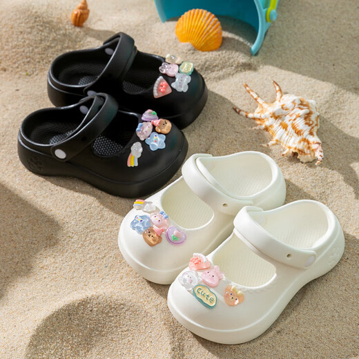 Xianzheyi Kinderschuhen für Mädchen Sommer Neue Lochschuhe Nicht-Schlupf-Kleidung mittelgroß