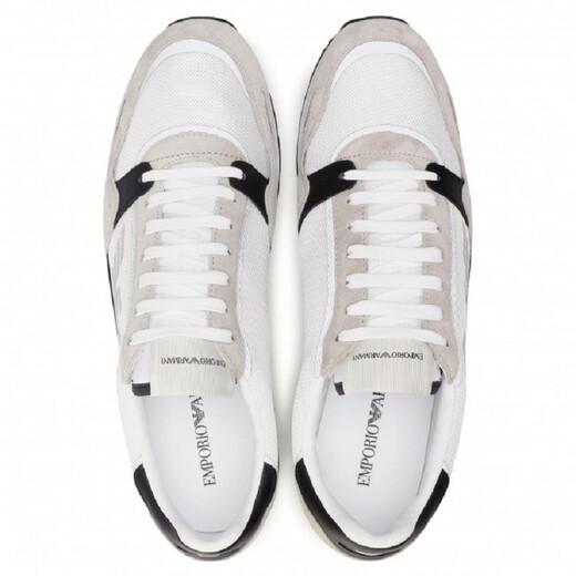 Emporio Armani Ea Herrenschuhe Herrenbrettschuhe Sport Casual Schuhe Farbkombination x4x537xm678 Neuer Stil weiß grauer N638 41