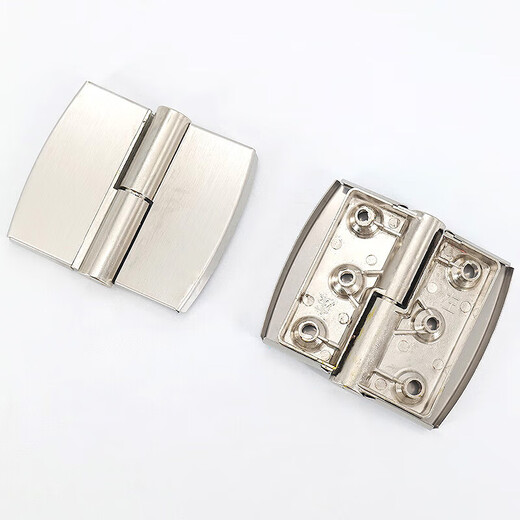 Jinguluo stainless steel public health partition accessories toilet self-closing door detachable hinges 2 pieces left stainless steel cover + alloy