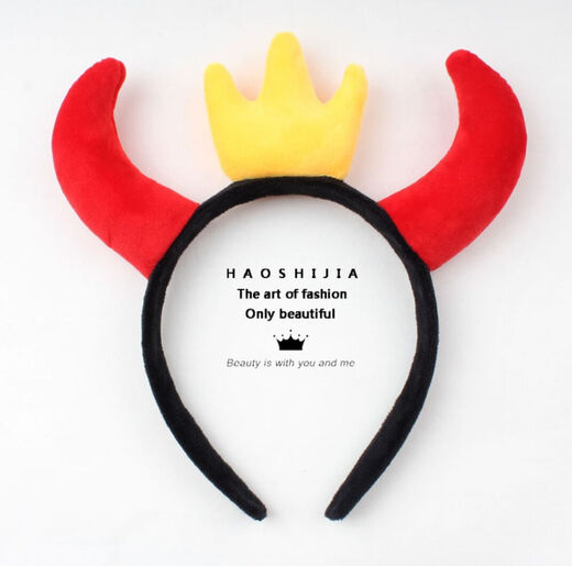 Mengyi New Year Red Cute Ox Horn Headwear Year of the Ox Headband Cow Hairpin Cartoon Calf Accessories Face Wash Headband Hair Accessories for Women Coffee Horns + Ears