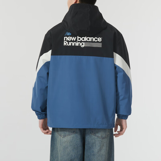 Neue Balance Jacke Herrenkleidung 25 Sommer Neue lose lässige Jacke gewebte Kapuze -Jacke Herren trendy Nae12121 DBL Blue L /175 /96a