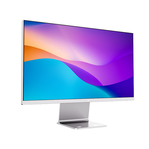 RichVision Future Vision 23,8 pouces 4K Ultra-définition IPS Monitor Apple Powder Screen Type-C65W 10bit Screen de l'ordinateur conçu professionnel RV100MINI Édition améliorée en argent