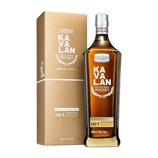 Kavalan Licensed Gold Car Karmalan Whisky Kavalan Taiwan Gold Car Single Malt Whisky Vin étranger Karmalan Zhenxuan No. 1 700ml 1 Bouteille