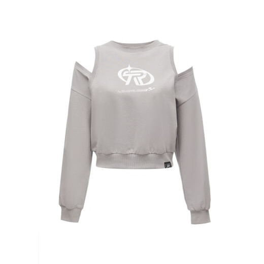 Solo el temperamento de la moda de invierno versátil cuello redondo suelto sudadera de manga larga para mujeres 12349S025 E38 Travel Bird Gray s (160) 80a