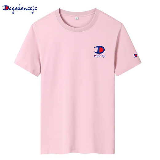 Champion verheißungsvoll offizielle Trendy-Markenpaare aus Baumwoll-Outfit runden Hals Kurzarm Männer und Frauenstil-Sorte T-Shirt Frauen halbärmelte Top 6621 Pure Cotton-Purple 2xl 155-170jin [Jin gleich 0,5 kg]