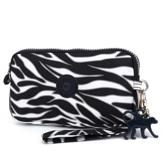 Kipling2024 Frühlings- und Sommer Neue Frauenbeutel, modische leichte Nylon -Tuch, kleine Brieftasche, Kupplung, Kartenbeutel, Tarnblume