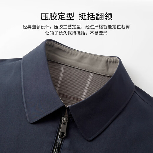 Shanshan [Three-Proof Fabric] Executive Jacket Lapel Jacket Men's Business Windproof and Rainproof Commuting Anti-wrinkle and Wear-Resistant Men's Clothing