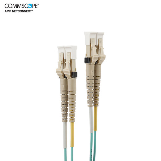 
CommScope LC-LC dual core 10 Gigabit multimode OM3/OM4 fiber optic jumper 2105027/2105061 OM4 one-pair price 15m