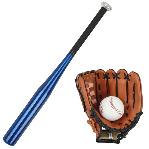 HUA SHIMENG Baseball Set Children's Youth Baseball Bat Baseball Gants Baseball Bat Training Praging Pitching Utiliser le baseball trois pièces (Brown)