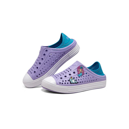 SkechersSkechers斯凯奇童鞋一脚蹬包头凉鞋春夏季女中童洞洞鞋308310L