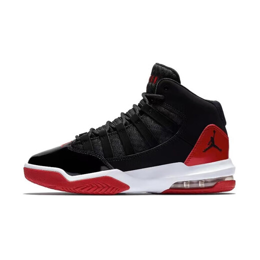 耐克（NIKE）篮球鞋女鞋秋季新款休闲鞋Air Jordan Max Aura小康扣耐磨运动鞋 AQ9214-006黑红 35.5