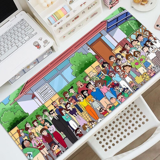 Clcey Long Mouse Pad Crayon Shin-Shirt Super Large Computer Desk Pad hochwertige Tastaturpolster schmutzresistente und waschbare Schüler ZZ-2694/SHIN SHIN-SHIRT 100 cm*50 cm Dicke 3mm