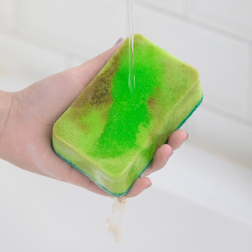 Camellia sponge scouring pads, dishwashing rags, 8 pieces, double-sided, can be used to wipe kitchen pots, household sponges, scouring pads, 8 pieces