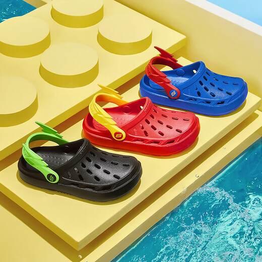 
Skechers Children's Sandals Summer Boys Shoes Hole Casual Shoes Fashion Bubble Slippers 406801L Black/BLK 39.5