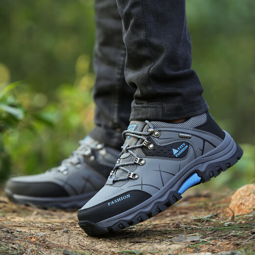
Changxiang Huili men's shoes for spring outdoor travel sports leisure waterproof and anti-slip construction site work wear-resistant labor protection work shoes for men gray 40