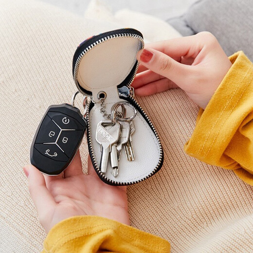Fräulein Miao Luxus High-End-Marke Frauenauto-Schlüsselbeutel Frauenbeutel Neue praktische Schlüsselspeicherbeutel Anti-Kratzer-Anti-Demagnetisierung verheißungsvoller Elefanten (praktisches Geburtstagsgeschenk für Freundin)