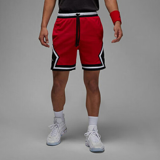 耐克（NIKE）短裤运动裤男裤2025夏季新款休闲裤透气篮球训练五分裤DX1488-100 DX1488-687红色 S 推荐100-120斤