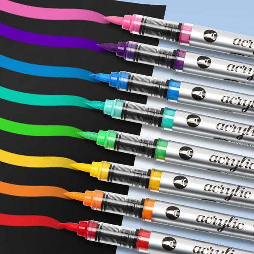 Master Single Single Liquid Soft Head Soft Acrylique Marker stylo 120 Couleurs peut être sélectionnée pour une couleur de couleur complémentaire couleur imperméable Color Brush Children's Art Watercolor Pen Saison scolaire G695 - Green foncé
