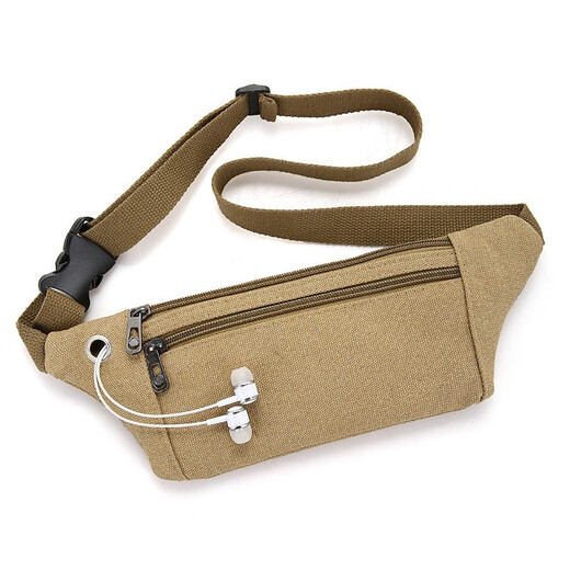 Daohuatu sports outdoor waist bag lightweight invisible thin running mobile phone waist bag close-fitting cycling bag men and women's wallet mobile phone bag 6195 black