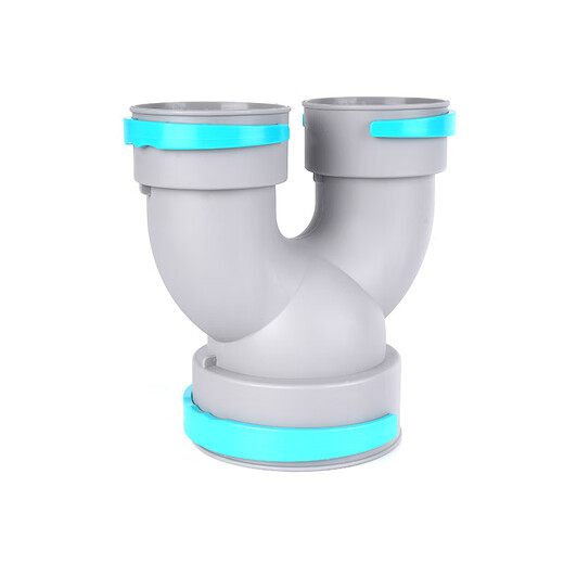 Fresh air top air supply PE fresh air pipe connector U-shaped tee reducer connector elbow tee reducer 110-75 (no valve)