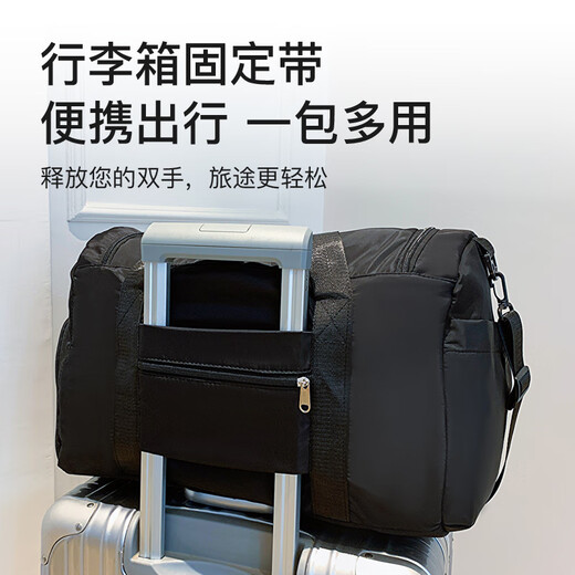 Juanling Large Capacity Travel Bag Men's Handbag Luggage Travel Bag Dry and Wet Separation Sports Fitness Short Distance Crossbody Backpack Women Black [Shoe Warehouse Style] Beijing Delivery Next Day Delivery 15L Multifunctional Suitcase Storage Bag Boarding Bag
