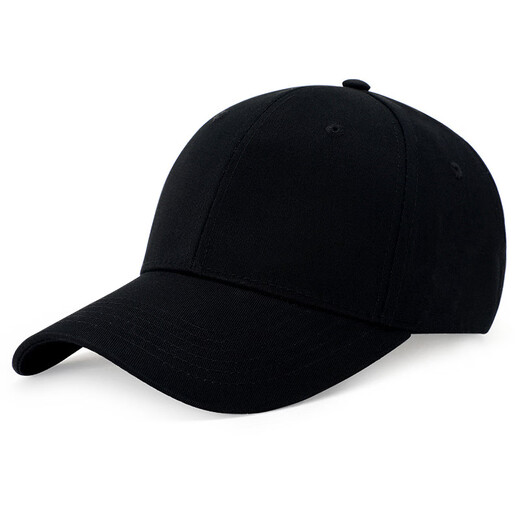 Jeep (JEEP) solid color baseball hat for men and women, spring and autumn new fashion Korean version casual outdoor travel youth peaked cap A0601 black one size (56-61cm) adjustable