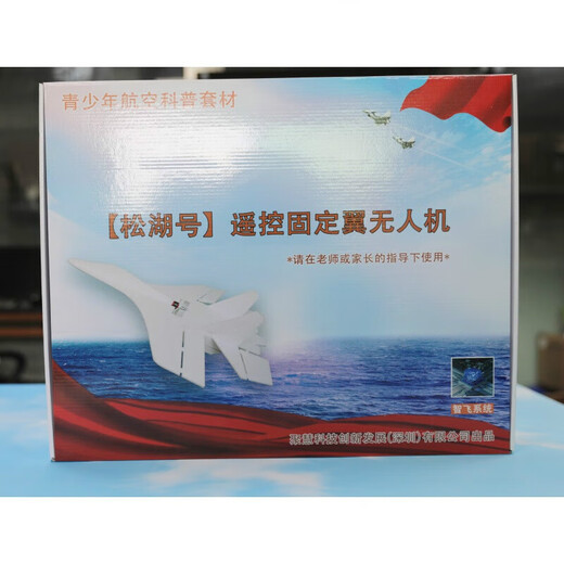 WLYX Songhu remote control fixed-wing aircraft model aircraft glider with a foam resistance for children's school competitions, loose parts + right-hand throttle remote control (needed to be assembled
