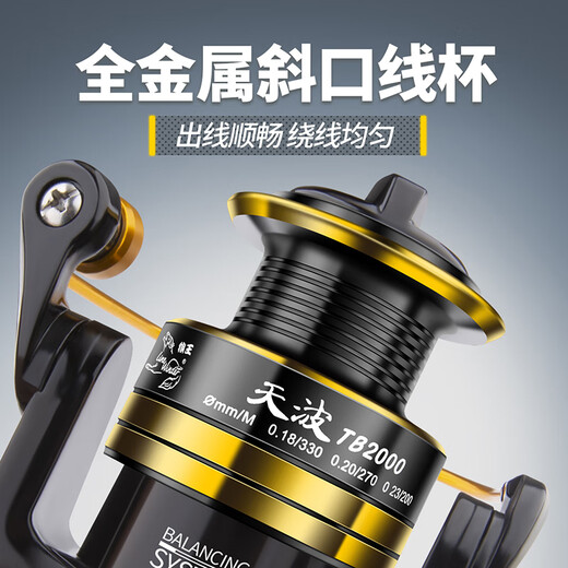 Wolf King Spinning Wheel, Tianbo Universal Wheel, Sea Rod Wheel, Road Ya Wheel, Full Metal Wire Cup, Oblique Mouth Fishing Wheel, Fishing Wheel, Sea Rod Wheel, Type 7000