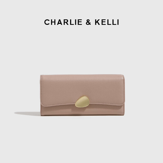 CHARLIE&KELLI CK品牌包包女包2025新款简约钱包卡包长款手拿包生日礼物送女生 黑色【京仓配送 礼盒包装】