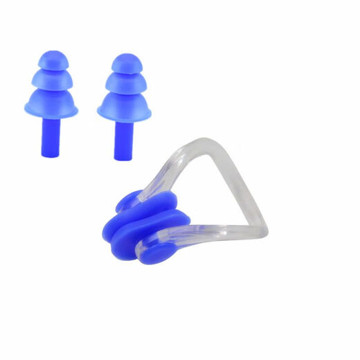 Chaosihui swimming nose clip waterproof and non-slip nose plugs for children and adults unisex silicone nose clip swimming earplugs nose clip bag 5 random colors