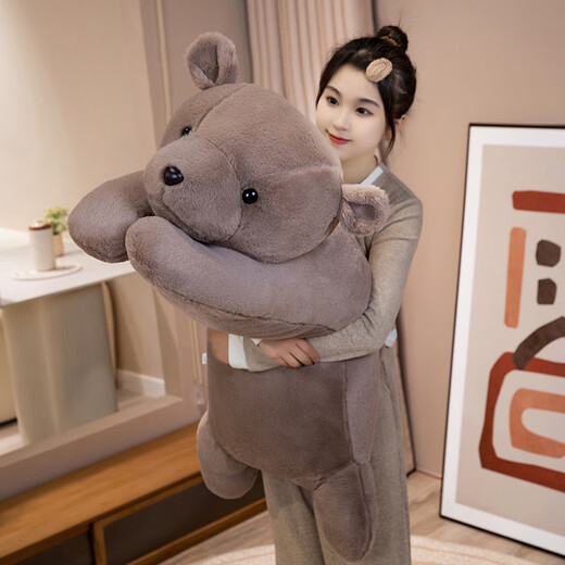 Hum hum cow cute cartoon animal pillow legs sleeping long pillow lunch break pillow home sofa cushion bedside ins style dog long pillow 1.2 meters large size