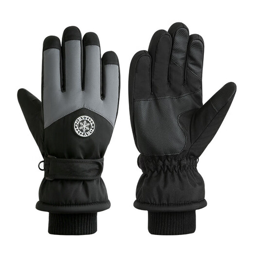 
Huachen Sheep Ski Gloves for Winter Warm Men and Women Couples Outdoor Riding Gloves Water-splashing and Anti-Slip Plus Fleece Thickened Touch Screen Women's Pink <Round Mark> All Size