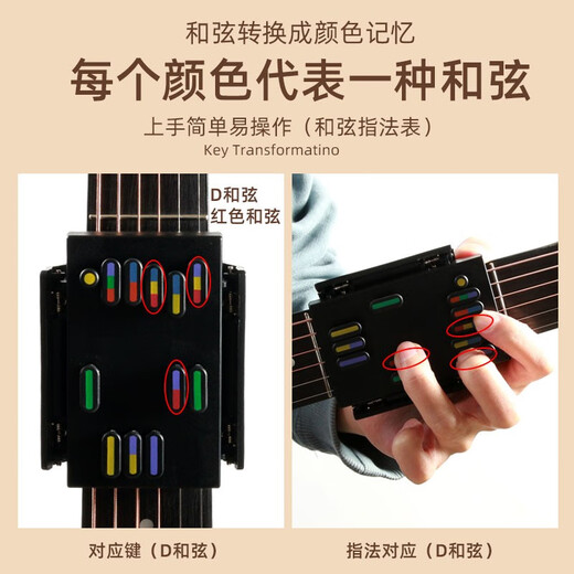 solo吉他辅助神器新手民谣尤克里里弹唱和弦练习器按和旋弦防痛助弹器 SU-26 尤克里里助弹器+超值配件