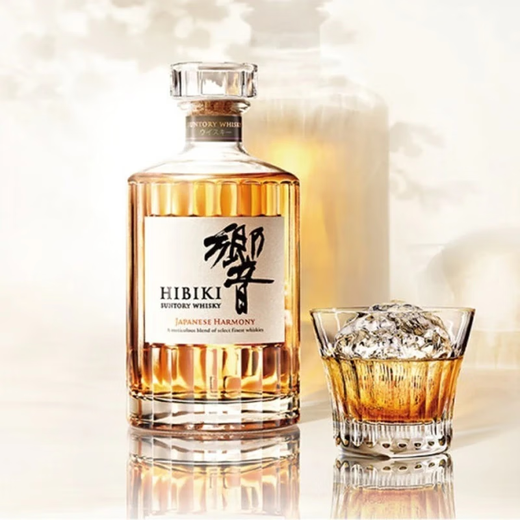 三得利日本单一麦芽威士忌  日本进口洋酒 响和风醇韵（带盒）