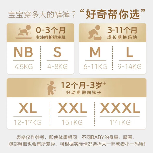 好奇小森林新款森林密语婴儿尿不湿纸尿裤拉拉裤超薄透气 拉拉裤XXXL26片（17KG以上）