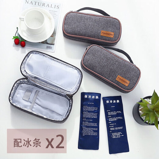 Minggu insulin refrigeration box 2-8 degrees growth hormone medicine refrigeration pack breast milk cold insulation bag portable insulation box