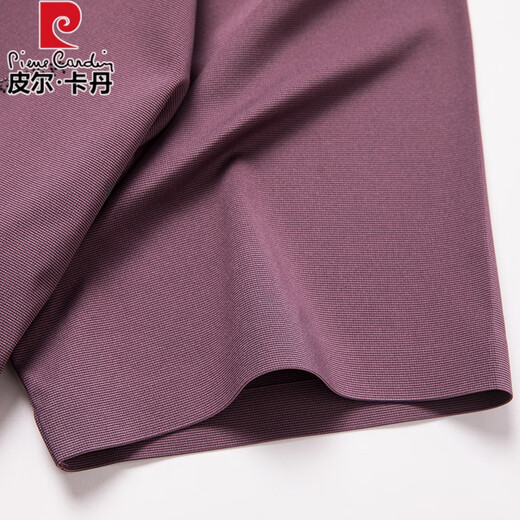 皮尔卡丹儿子结婚礼服爸爸装短袖衬衫中年喜公公婚宴装夏装冰丝半袖衬衣男 红色 XL 175