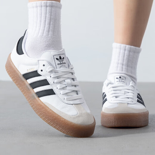 阿迪达斯（adidas）官网官方 三叶草女鞋板鞋 德训鞋T头鞋休闲鞋子低帮小白鞋运动鞋 JI1349/店长推荐 36