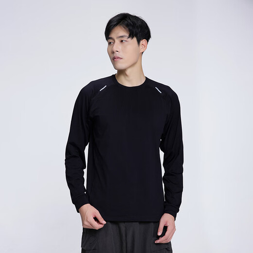 Amadeus Degora fishing long-sleeved men's autumn and winter fishing Luaji fishing clothing sea fishing T-shirt base warm sweatshirt black S