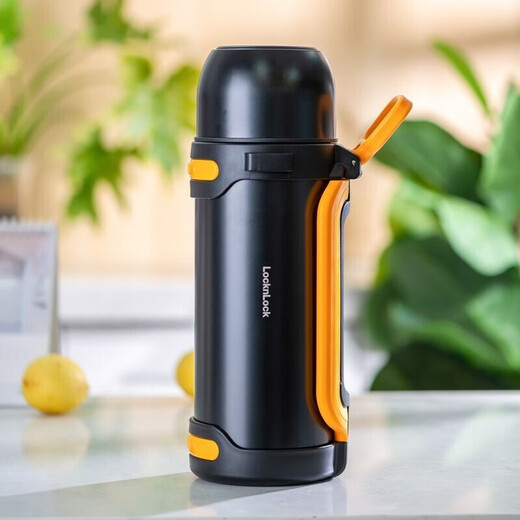 Verrouillage de verrouillage (verrouillage / verrouillage) Pot thermos portable, camping extérieur en acier inoxydable ménage thermos monté sur voiture portable, mâle et femelle de grande capacité LHC1478BLU BLUE 2L