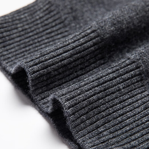 Kangaroo Pure Cardigan Men's Carganan Automne et Hiver Business Casual Knited Trinted Veste For Young Men épaissis Half Turtleneck Grey Pure Grey 170 / L / 110 (recommandé 120-135 Jin [Jin est égal à 0,5 kg]))