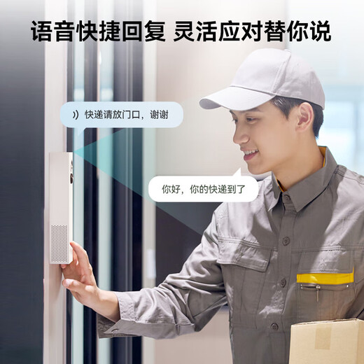 海雀 400万可视门铃智能电子猫眼360度变声对讲可通话防拆家庭门口病床头 老年人呼叫器无线监控摄像头 【升级款叮咚机】全彩+7天云存