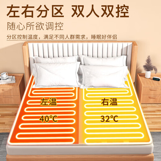 Snow Rhyme Electric Blanket Double Dual Control Electric Mattress (Length 2 meters x Width 1.8 meters) Single Dormitory Home Use (Random Colors Length 1.8x1.5 Width Double Dual Control Snow Rhyme Electric Blanket Double Dual Control Electric Mattress (Length 2 meters x Width 1.8 meters) Single Dormitory Home Use (Random Colors Length 1.8x1.5 Width Double Dual Control