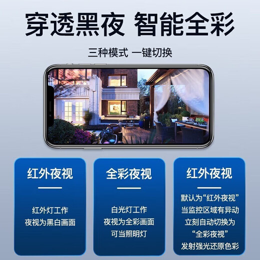 索瑞特360度无死角带全景夜视摄像头高清吸顶吊装家用4G无线wifi云台旋转半球手机远程监控器室内入户门 WIFI-停电续航【远程旋转+语音对讲+智能监测】 64G